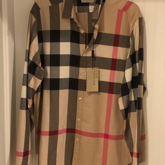 NWT Men’s Authentic Burberry Brit Shirt - Picture 2 of 6